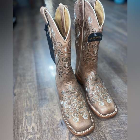 New Shayanne TPU 11 IN square toe Verbena western boot size 7B - Picture 2 of 10